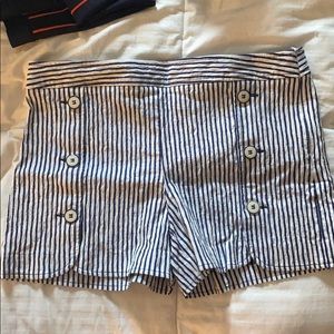 Trina Turk Strriped Button Shorts